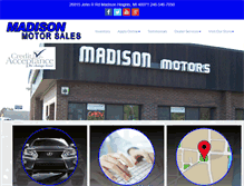 Tablet Screenshot of madisonmotorsales.com