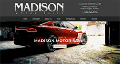 Desktop Screenshot of madisonmotorsales.net